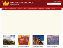 Tablet Screenshot of kingofkingsschool.org.uk